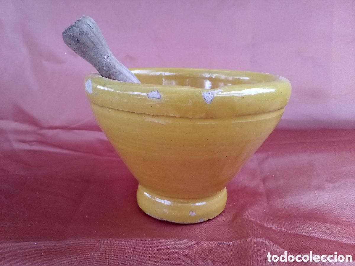 Antig&uuml;edades: MORTERO DE CER&Aacute;MICA ESMALTADA - Foto 2
