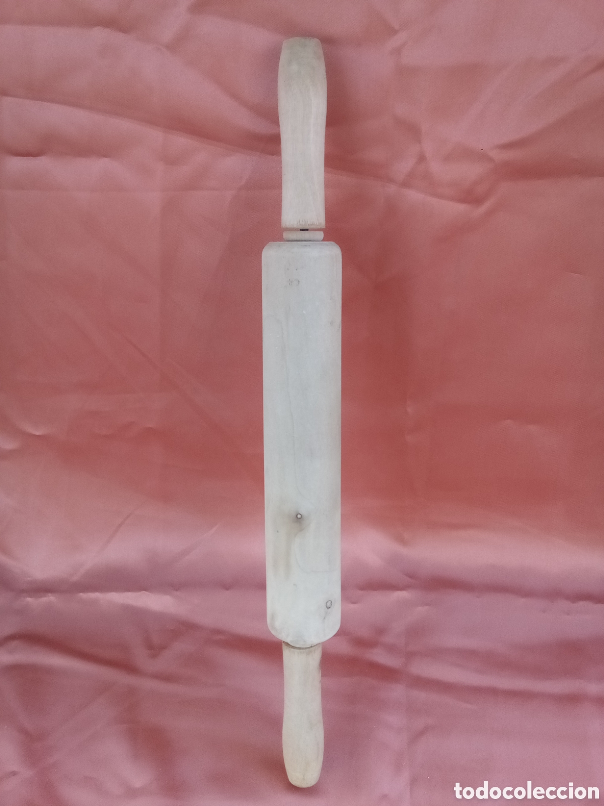 Antig&uuml;edades: RODILLO DE MADERA PARA AMASAR - COCINA - Foto 2