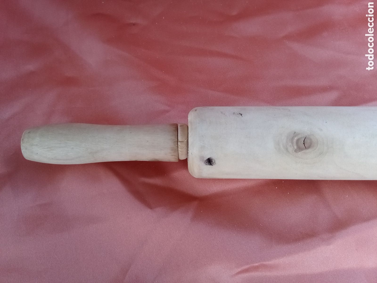 Antig&uuml;edades: RODILLO DE MADERA PARA AMASAR - COCINA - Foto 4