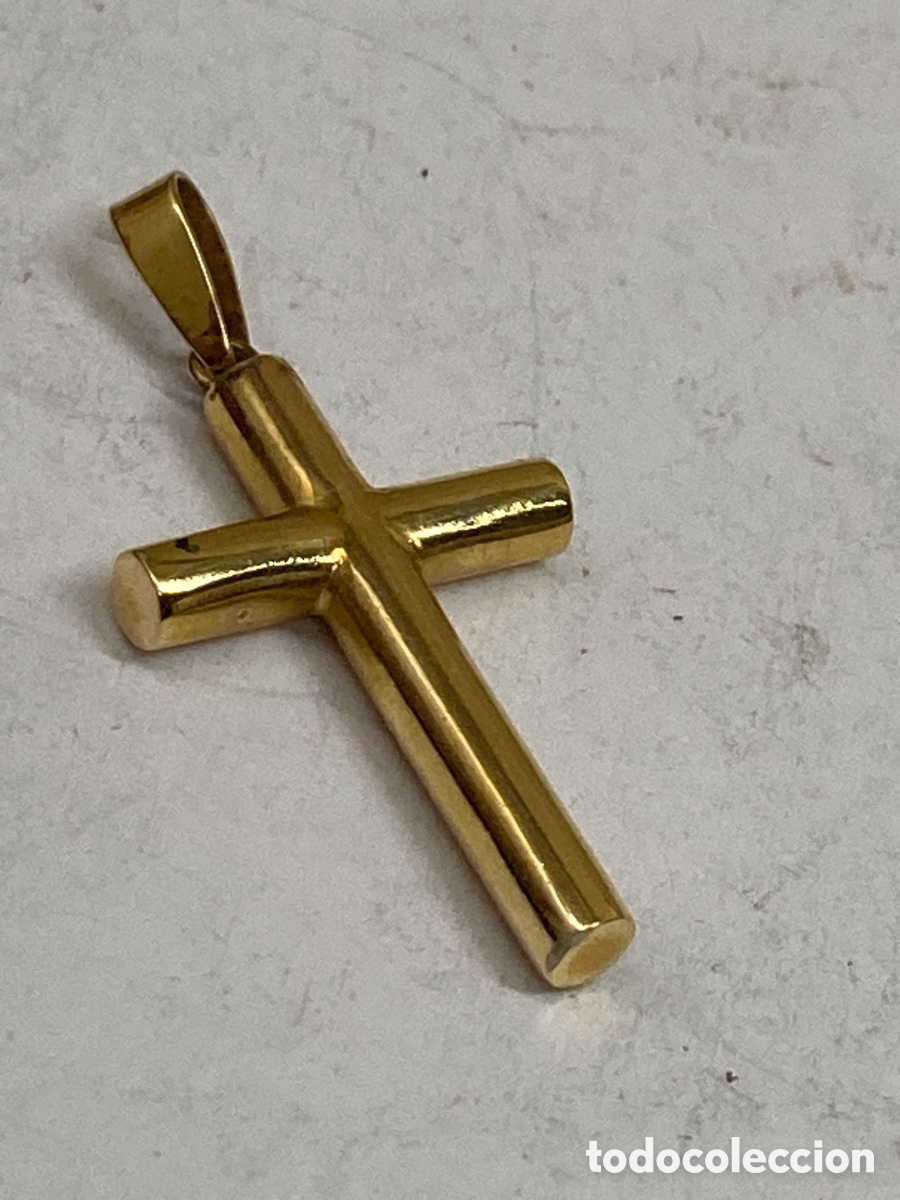 Antiquit&auml;ten: Cruz de plata dorado C622