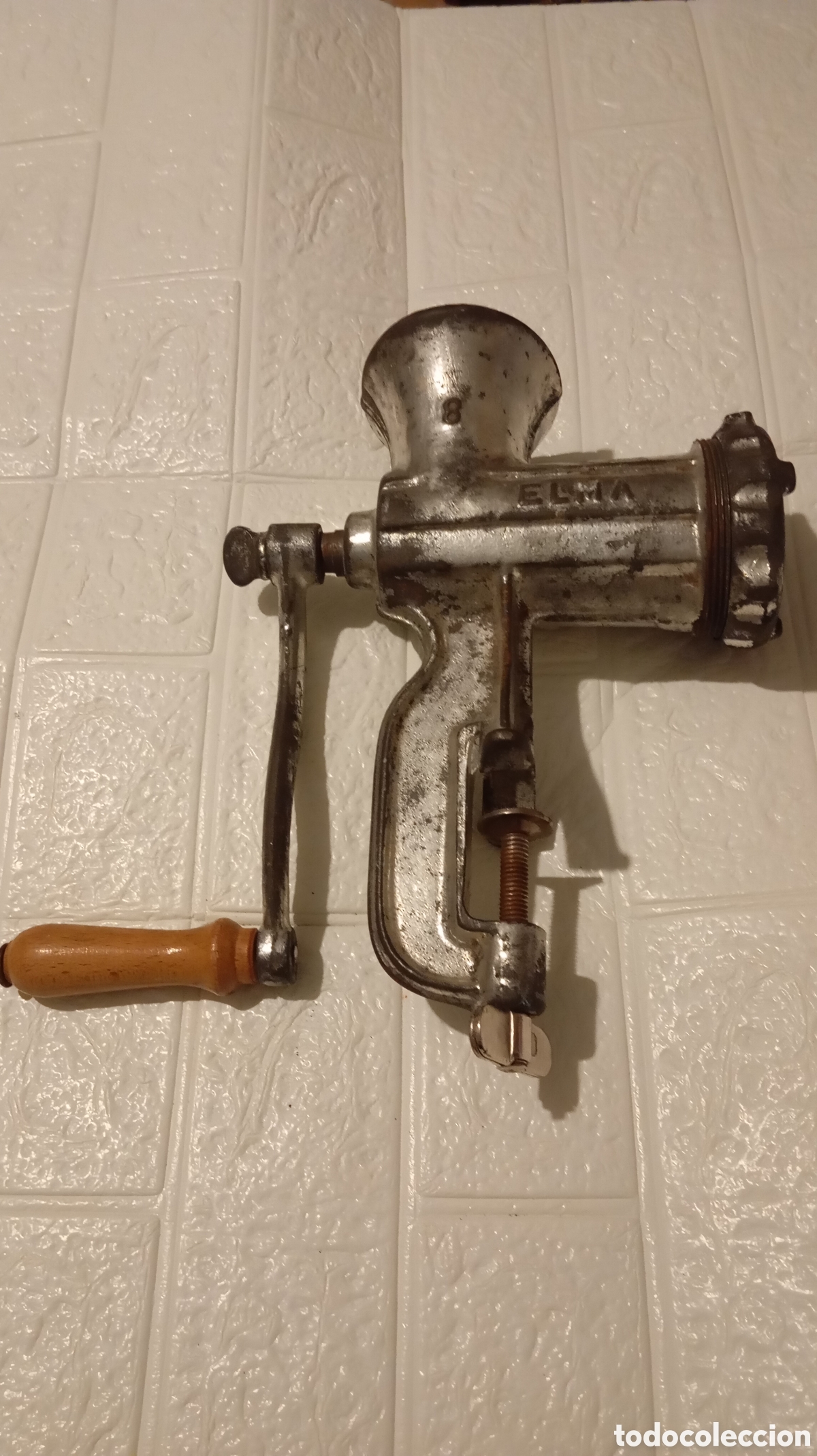 Antig&uuml;edades: Picadora de carne vintage elma