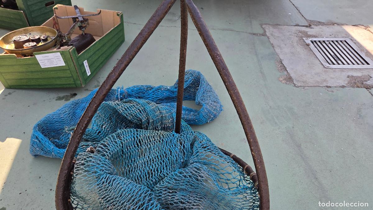 Antig&uuml;edades: rastillo antiguo de pescar - Foto 6