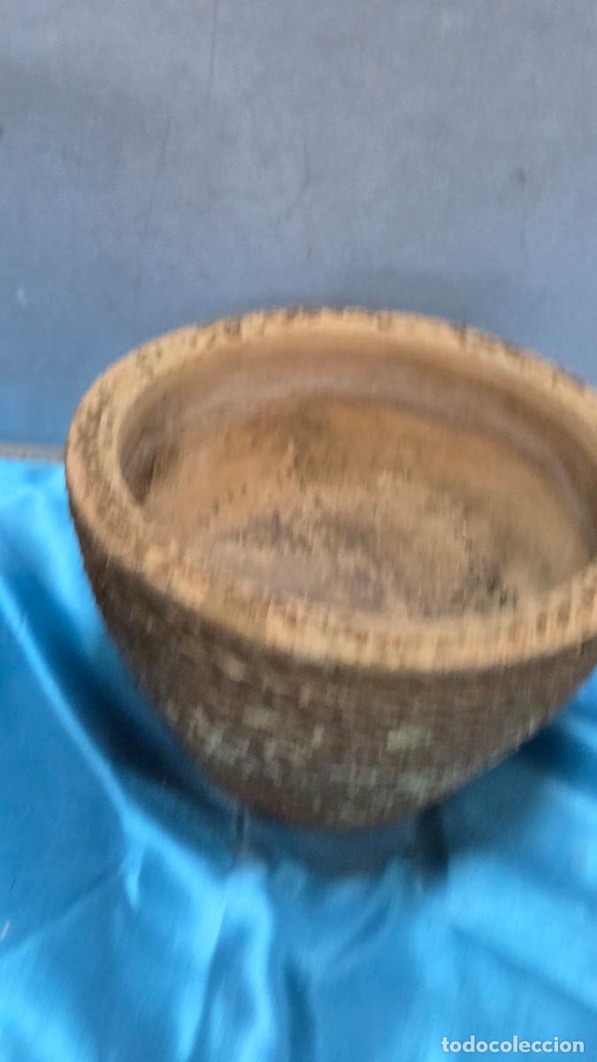 Antig&uuml;edades: maceta antigua de terracota