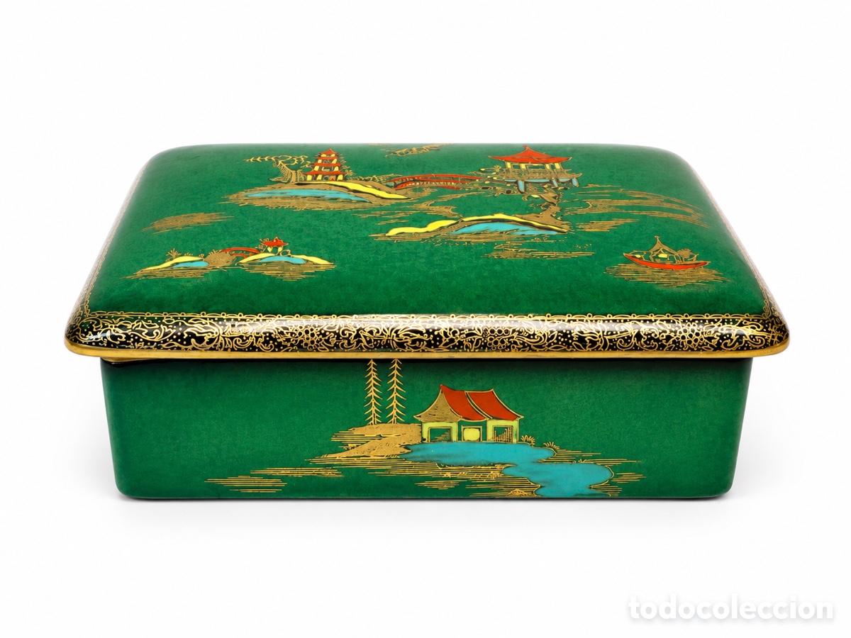 Antig&uuml;edades: Joyero Carlton Ware Vert Royale Inglaterra 1950&rsquo;s