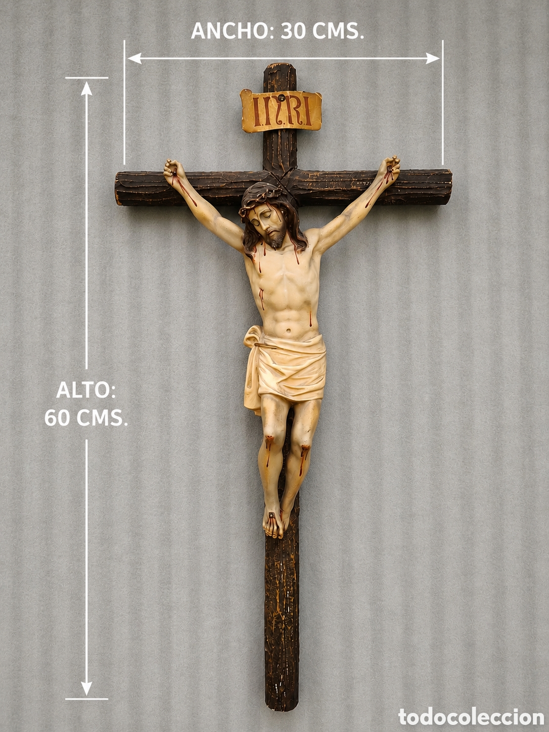 Antig&uuml;edades: Cristo Crucificado de los talleres de Olot