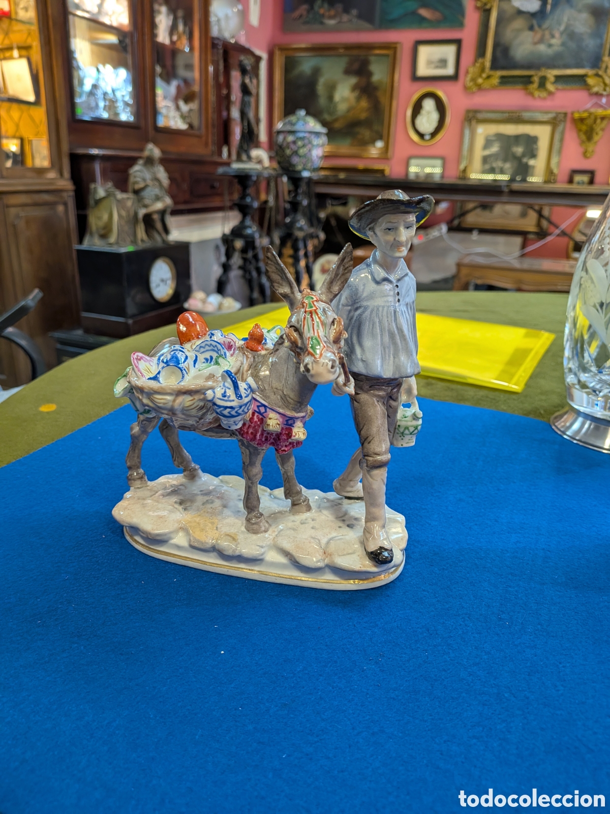 Antig&uuml;edades: figura alfarero, porcelana artisticas galvez 1950-1960. REF-463/4