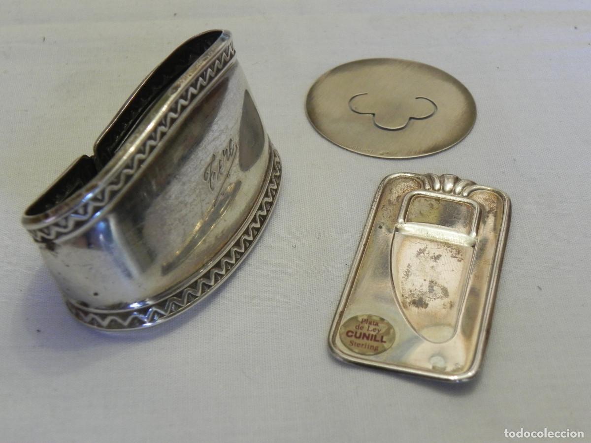 Antig&uuml;edades: ** SERVILLETERO Y MARCAPAGINAS DE PLATA CONTRASTADA **