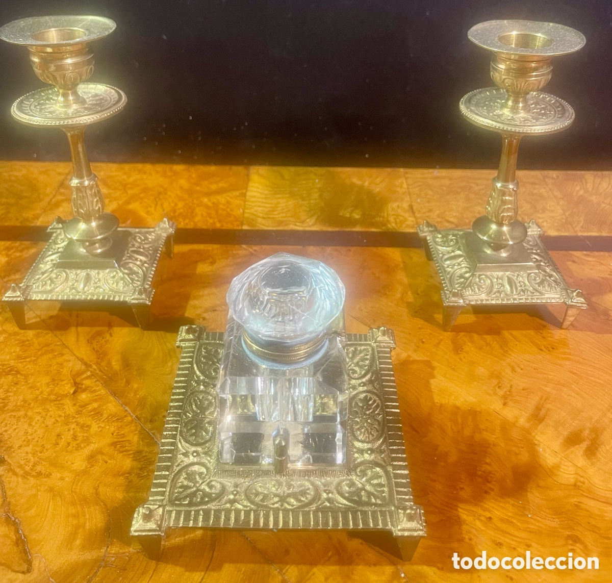 Antig&uuml;edades: Escriban&iacute;a de Bronce Siglo XIX - Foto 2