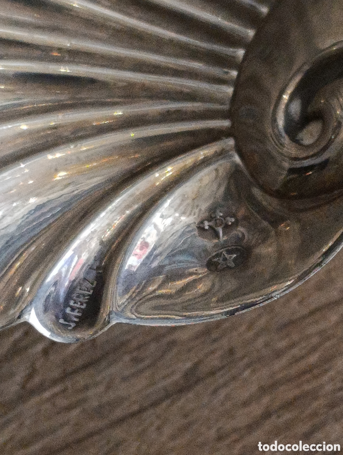Antig&uuml;edades: CONCHA DE BAUTISMO DE PLATA - Foto 4