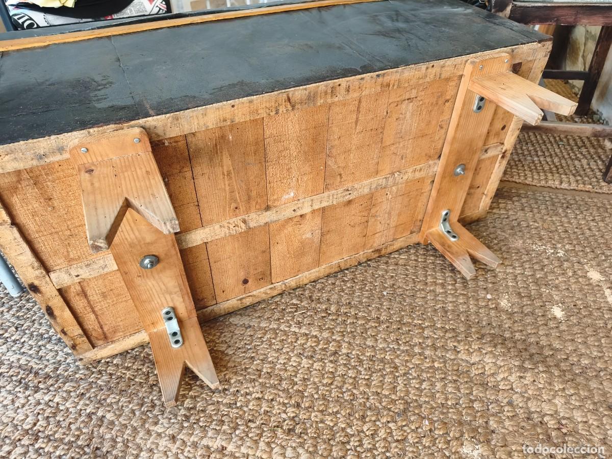 Antig&uuml;edades: Ba&uacute;l antiguo madera chapada. A RESTAURAR!!! - Foto 8