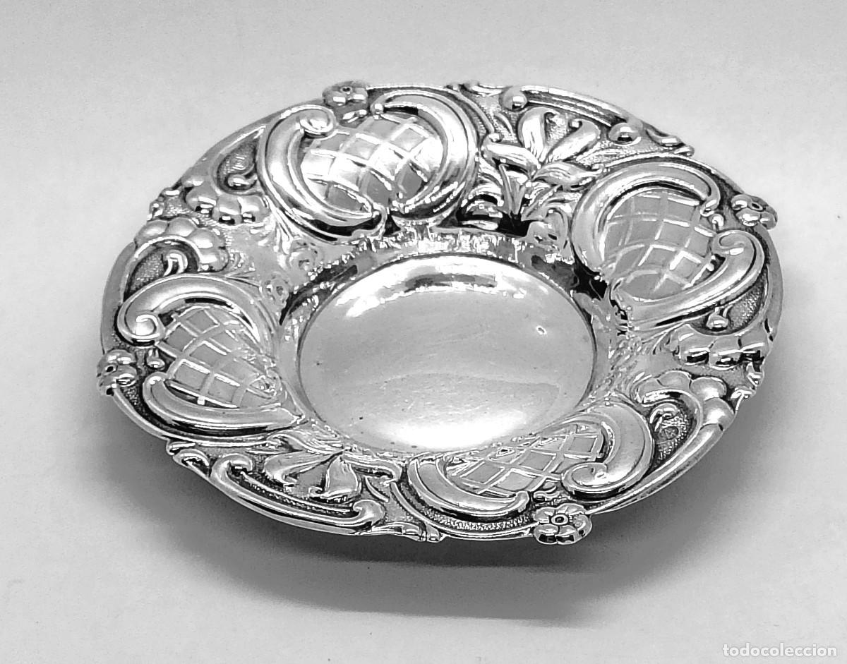 Antig&uuml;edades: PLATITO - MARCA DE PLATERO - 18,40 GR. PLATA 0,925 - DIAMETRO 8,50 cm