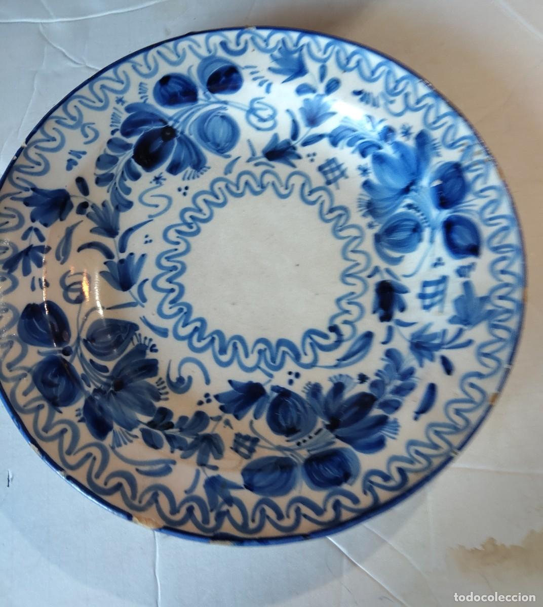 Antig&uuml;edades: Plato de cer&aacute;mica de Manises S. XIX