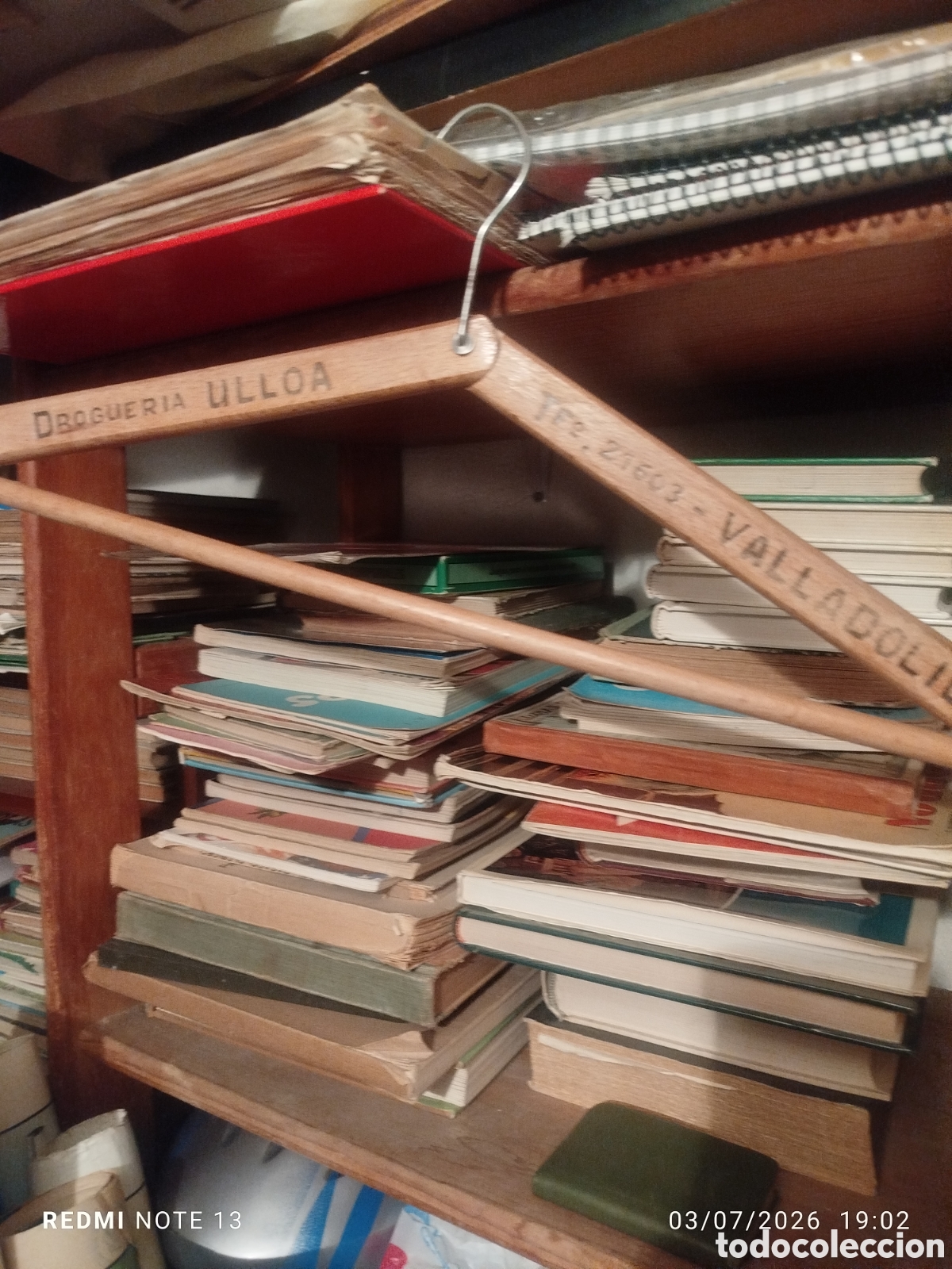 Antig&uuml;edades: Percha antiguo drogueria Ulloa Valladolid
