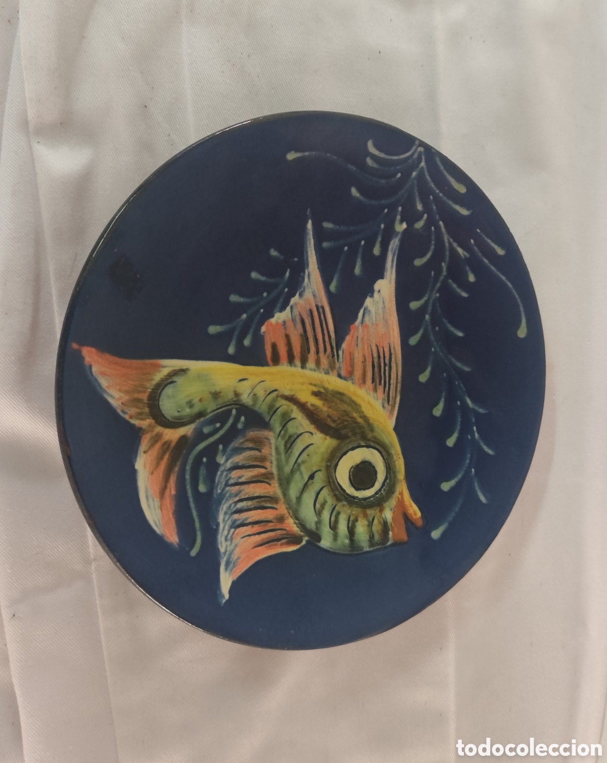Antig&uuml;edades: Plato ceramica puigdemont