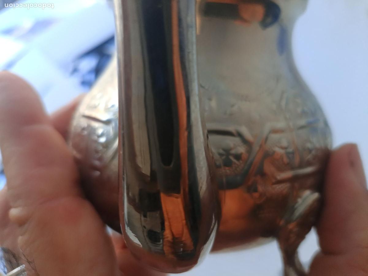 Antig&uuml;edades: Tetera &aacute;rabe de alpaca - Foto 5
