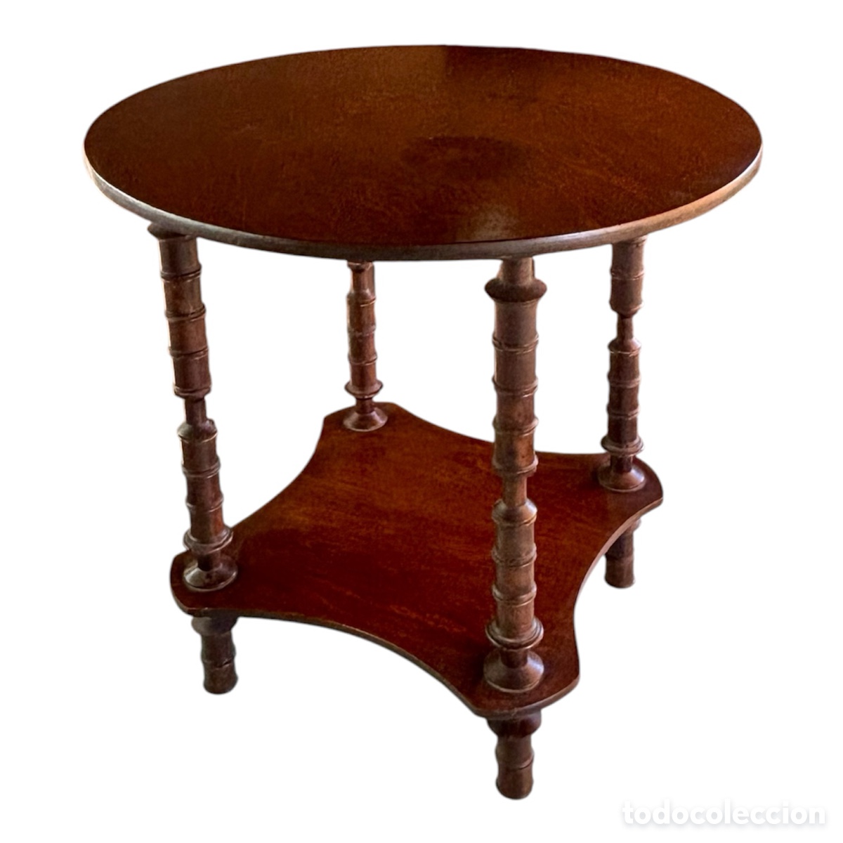 Antig&uuml;edades: Mesa auxiliar inglesa Circa 1.900. - Foto 2