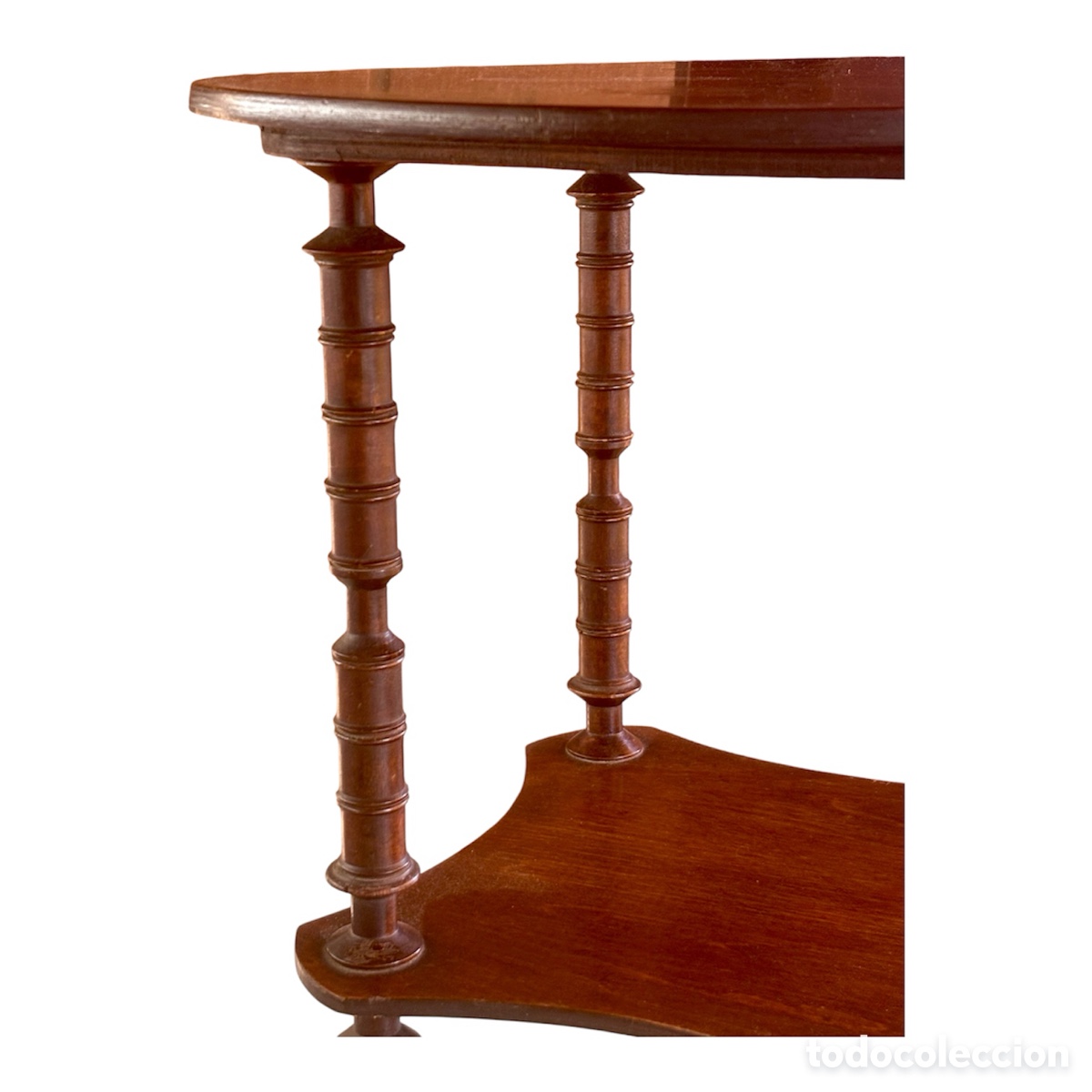 Antig&uuml;edades: Mesa auxiliar inglesa Circa 1.900. - Foto 3