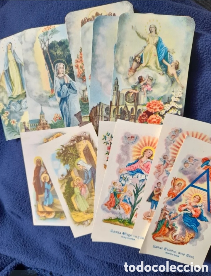 Antig&uuml;edades: Lote 14 Estampas Religiosas La Milagrosa