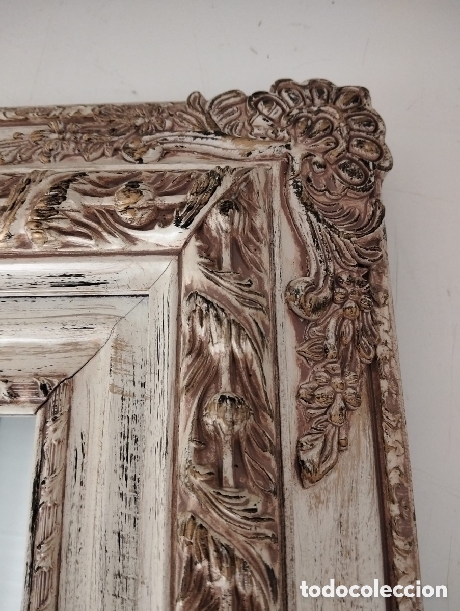 Antig&uuml;edades: espejo de estilo barroco antiguo franc&eacute;s - Foto 2