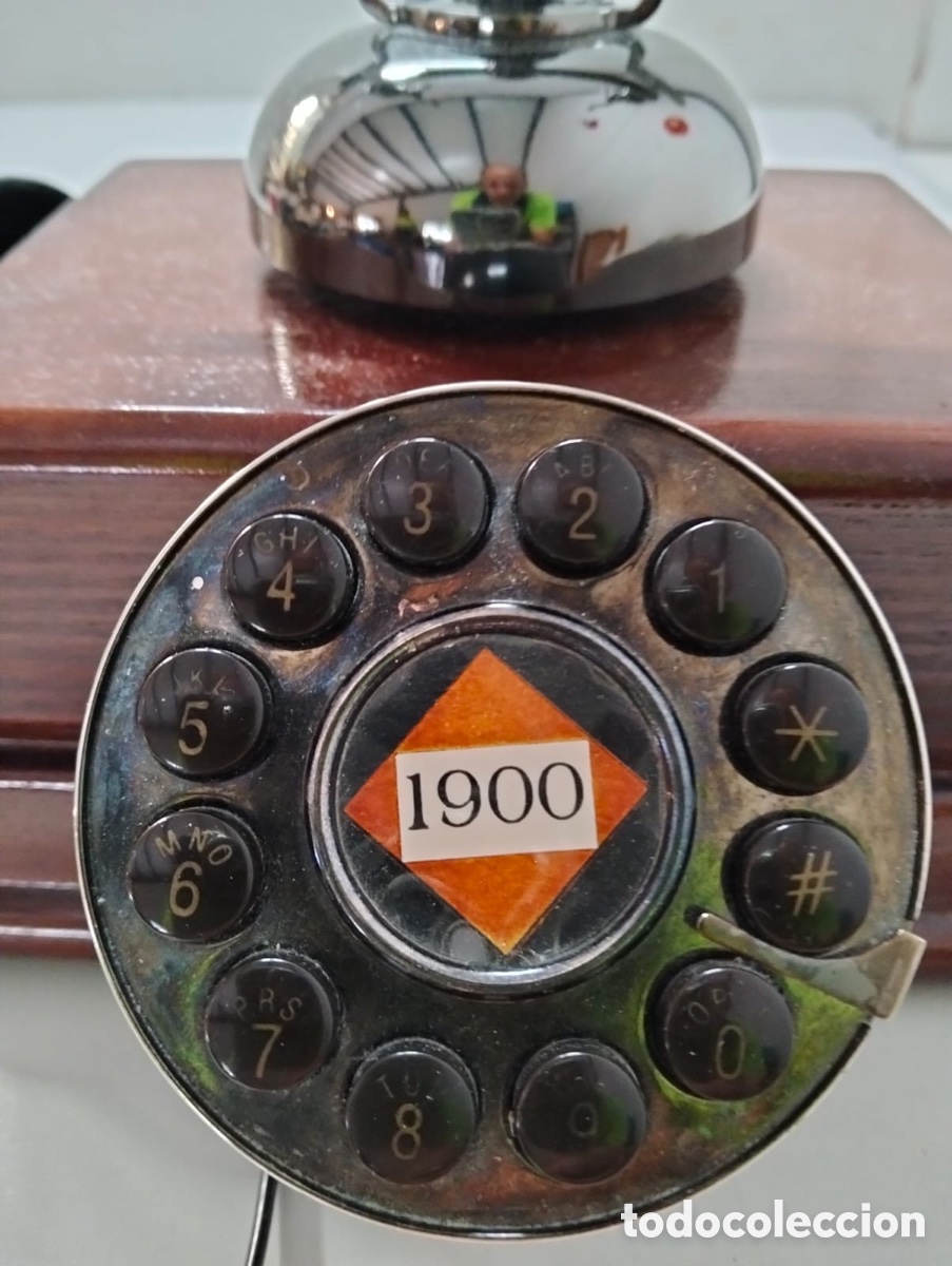 Antig&uuml;edades: Tel&eacute;fono retro de disco - Foto 3