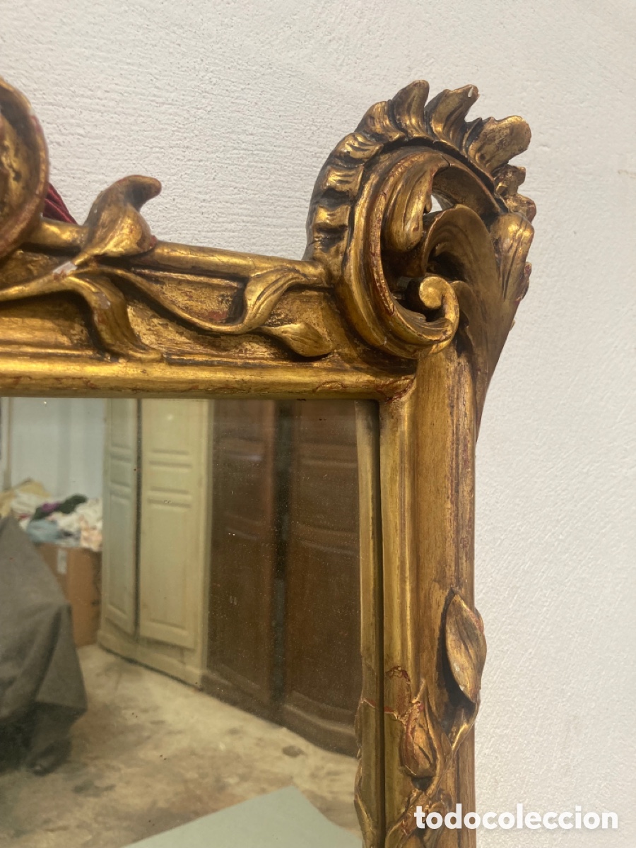 Antig&uuml;edades: Antiguo espejo dorado - Foto 5