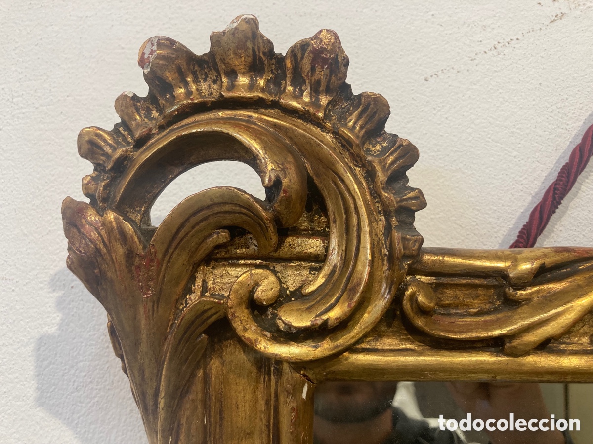 Antig&uuml;edades: Antiguo espejo dorado - Foto 8