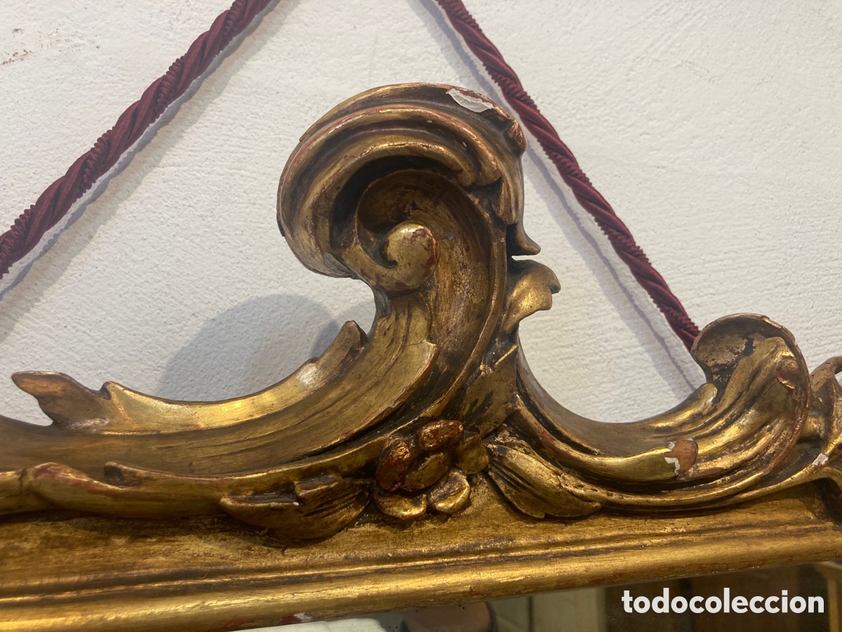 Antig&uuml;edades: Antiguo espejo dorado - Foto 9