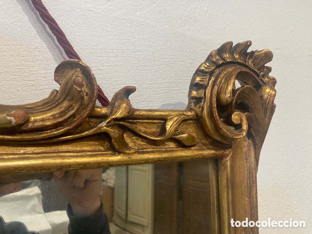 Antig&uuml;edades: Antiguo espejo dorado - Foto 10