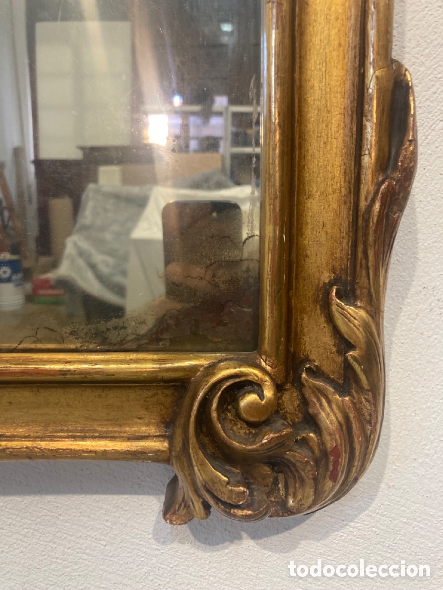 Antig&uuml;edades: Antiguo espejo dorado - Foto 14