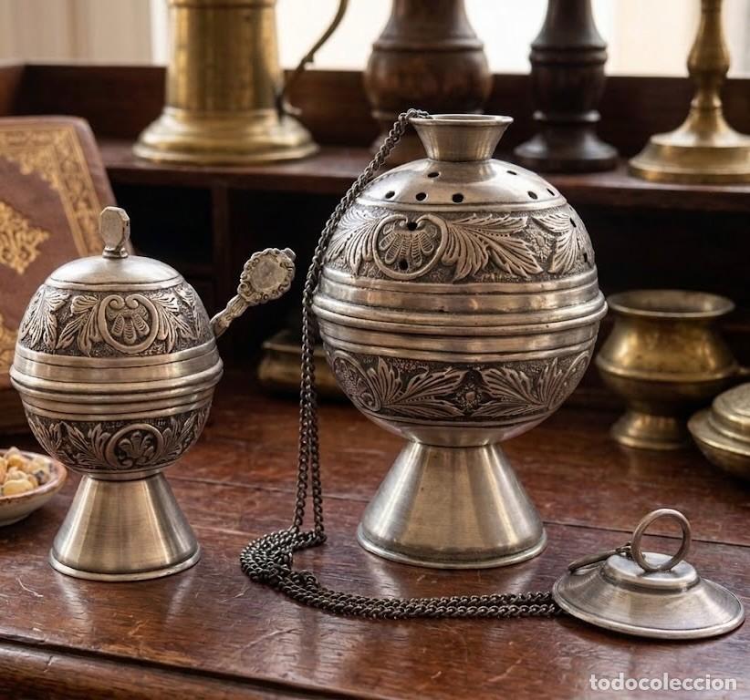 Antig&uuml;edades: Antiguo tur&iacute;bulo con naveta para incienso