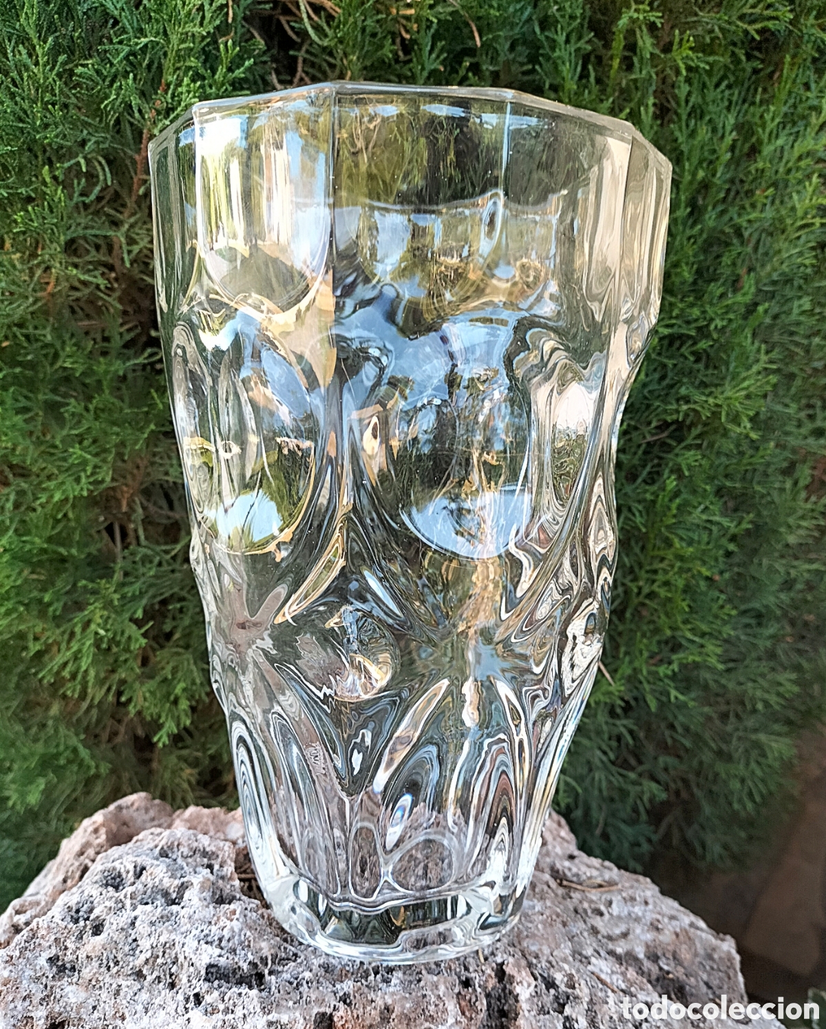 Antig&uuml;edades: JARRON DE CRISTAL AUSTRIACO - SOPLADO A MANO -