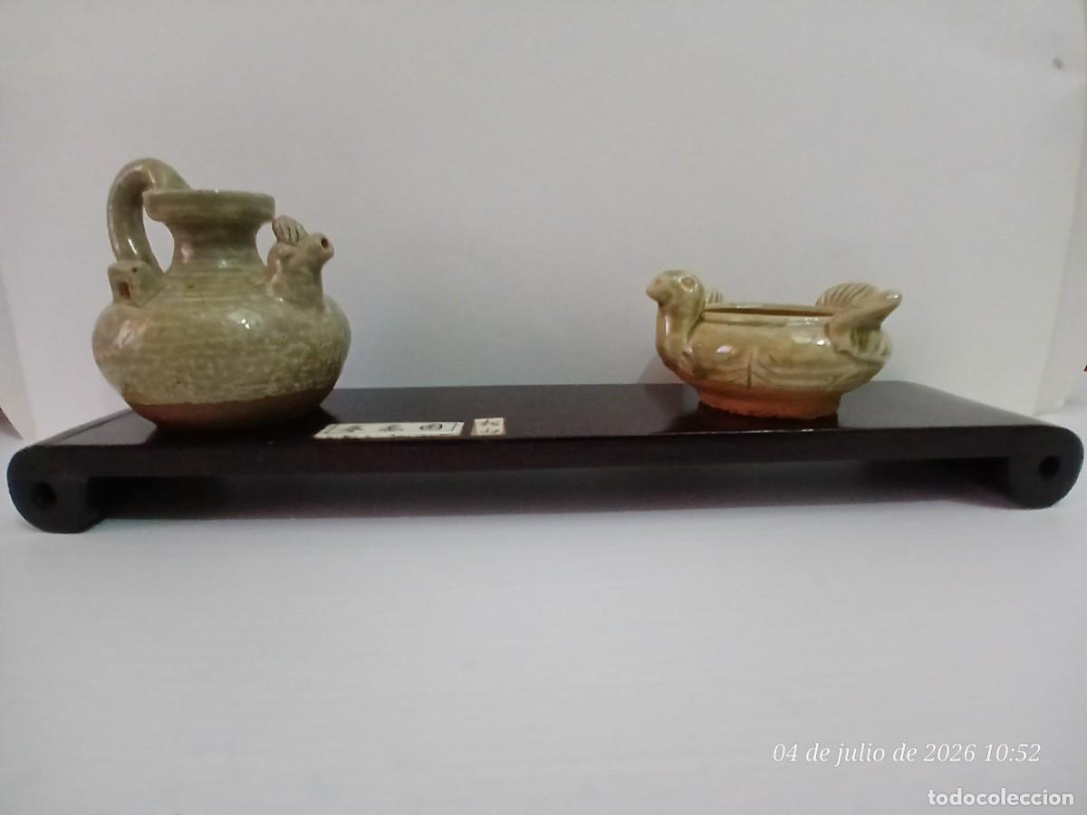 Antig&uuml;edades: Antiguos Gotero y tintero orientales. Jin Dinastia(Jurchen)