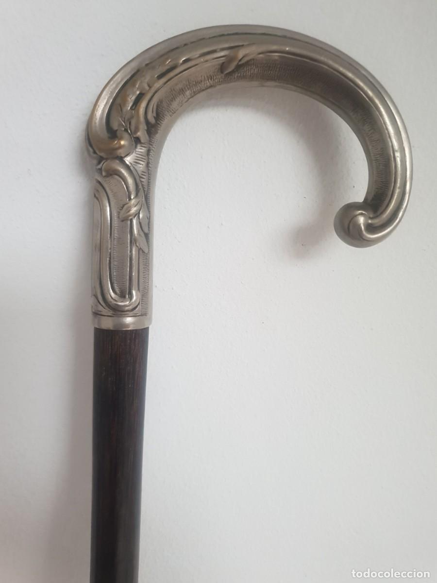Antig&uuml;edades: Baston metal plateado
