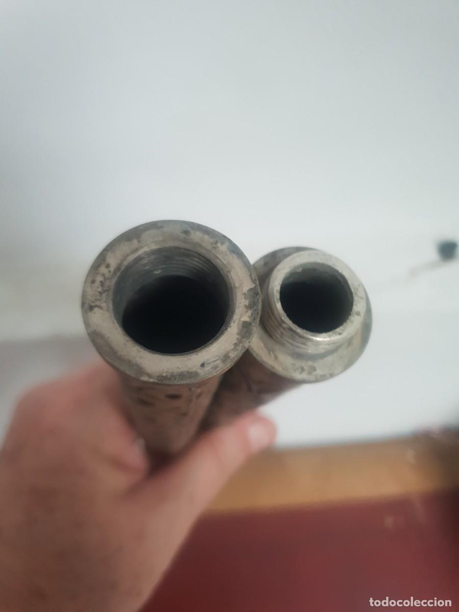 Antig&uuml;edades: Baston de metal plateado desmontable - Foto 5