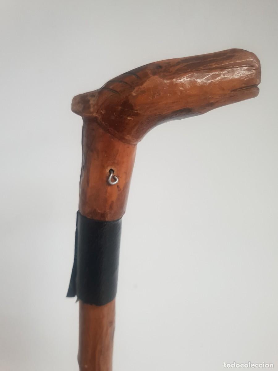 Antig&uuml;edades: Baston arte pastoril cabeza caballo