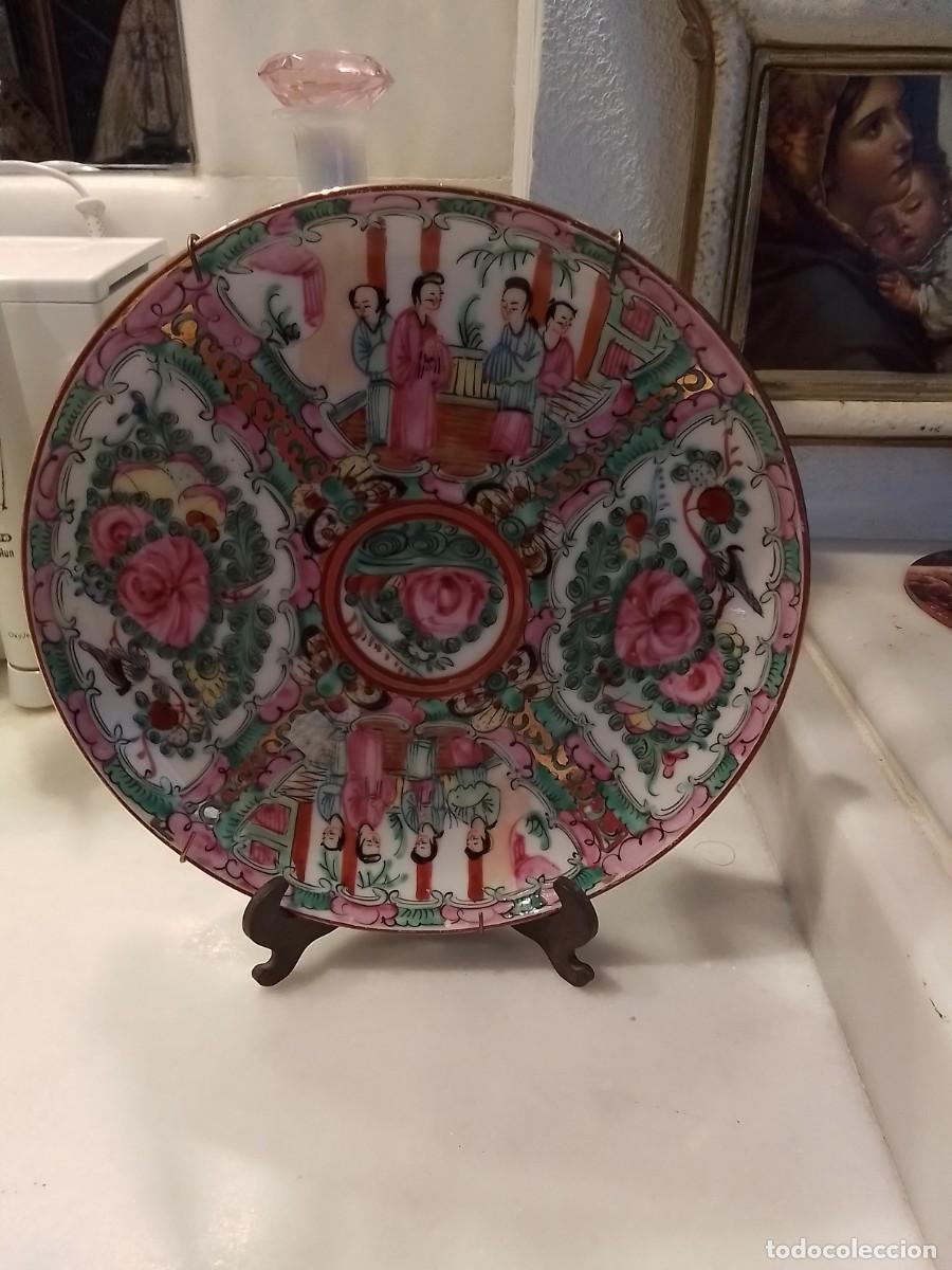 Antig&uuml;edades: Antiguo plato de MACAO, sellado. 19 cm de di&aacute;metro. Forma de pago bizum, en mano, o transferencia. ,