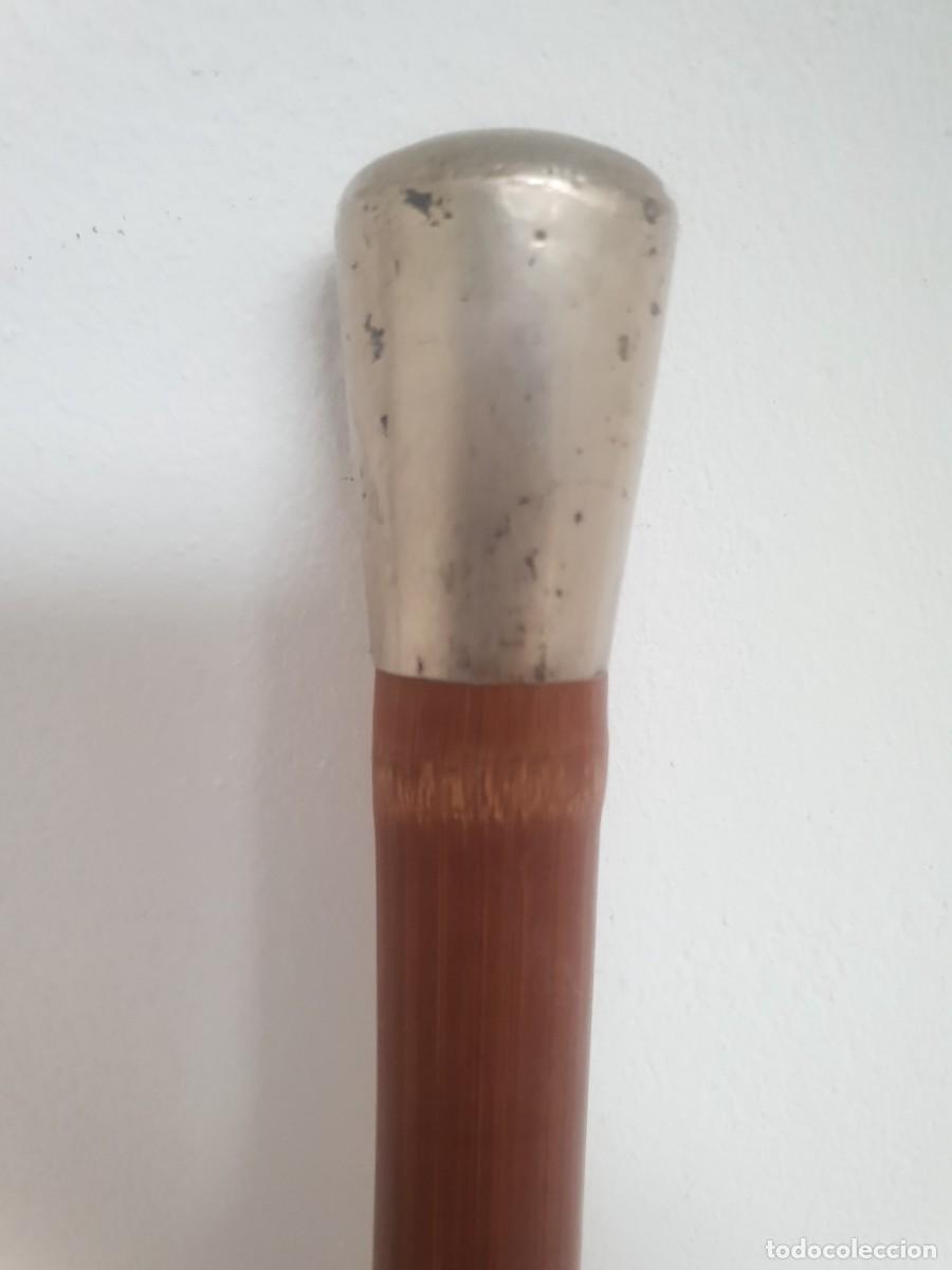 Antig&uuml;edades: Baston chino empu&ntilde;adura de plata y bamb&uacute; - Foto 1