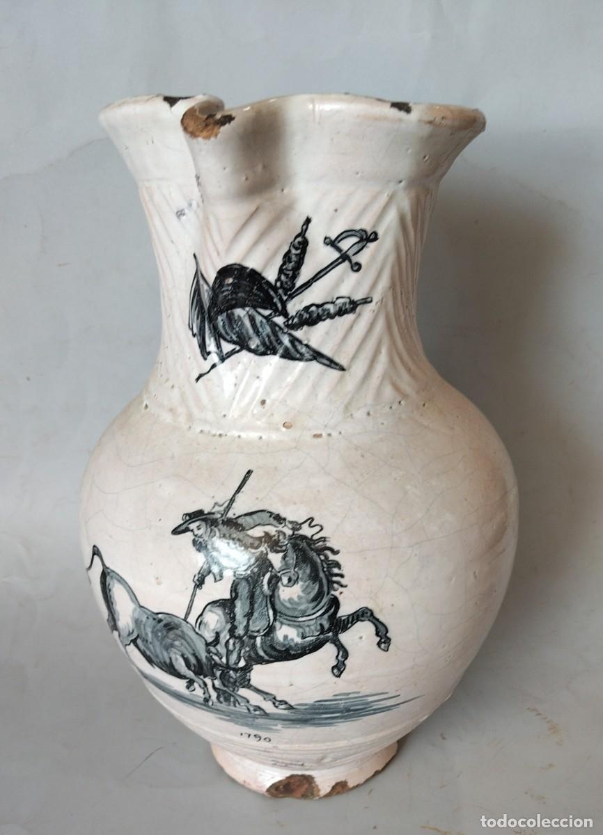 Antig&uuml;edades: Antigua jarra de cer&aacute;mica de Talavera de la Reina