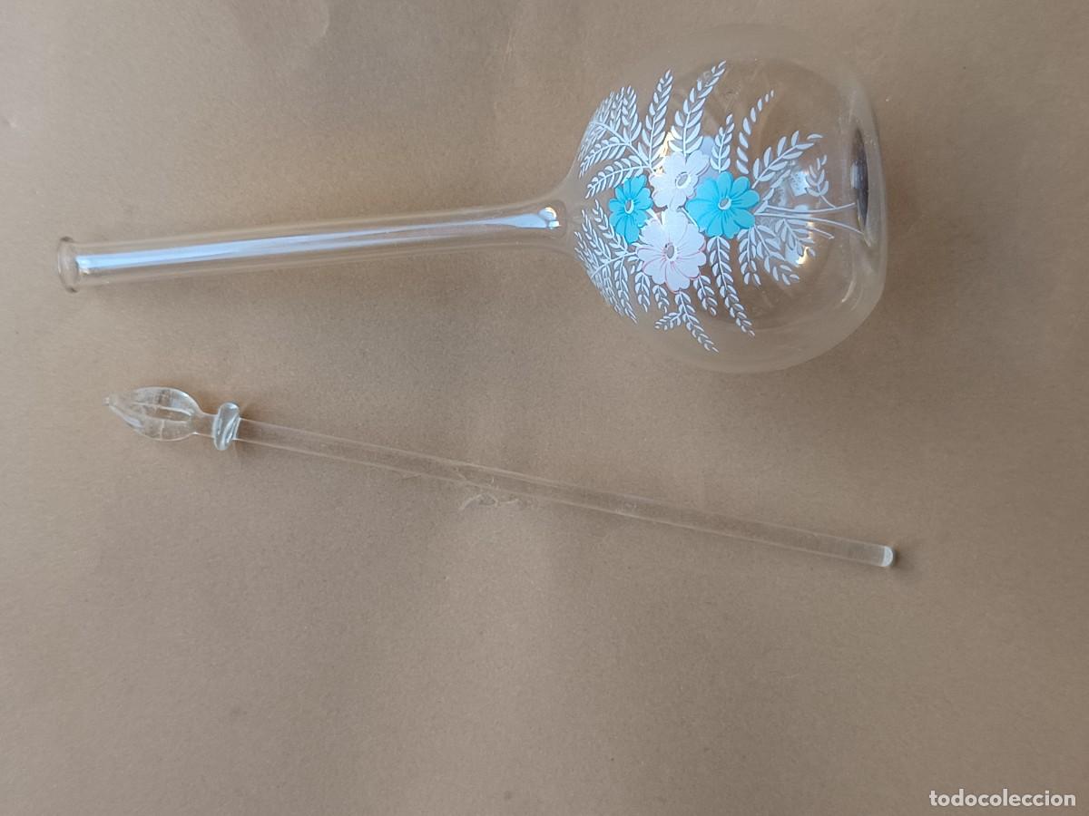 Antig&uuml;edades: Bonito frasco para perfume antiguo de cristal