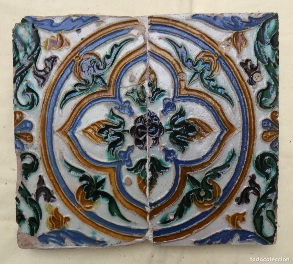 Antiquit&eacute;s: Azulejo, Azulejos Espa&ntilde;ol Sevilla siglo 16