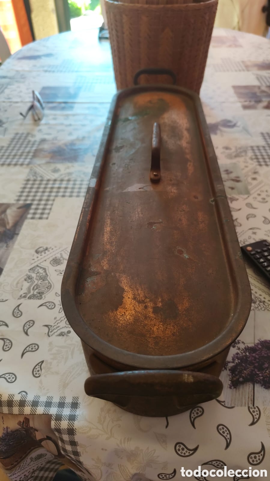 Antig&uuml;edades: Antigua besuguera de cobre