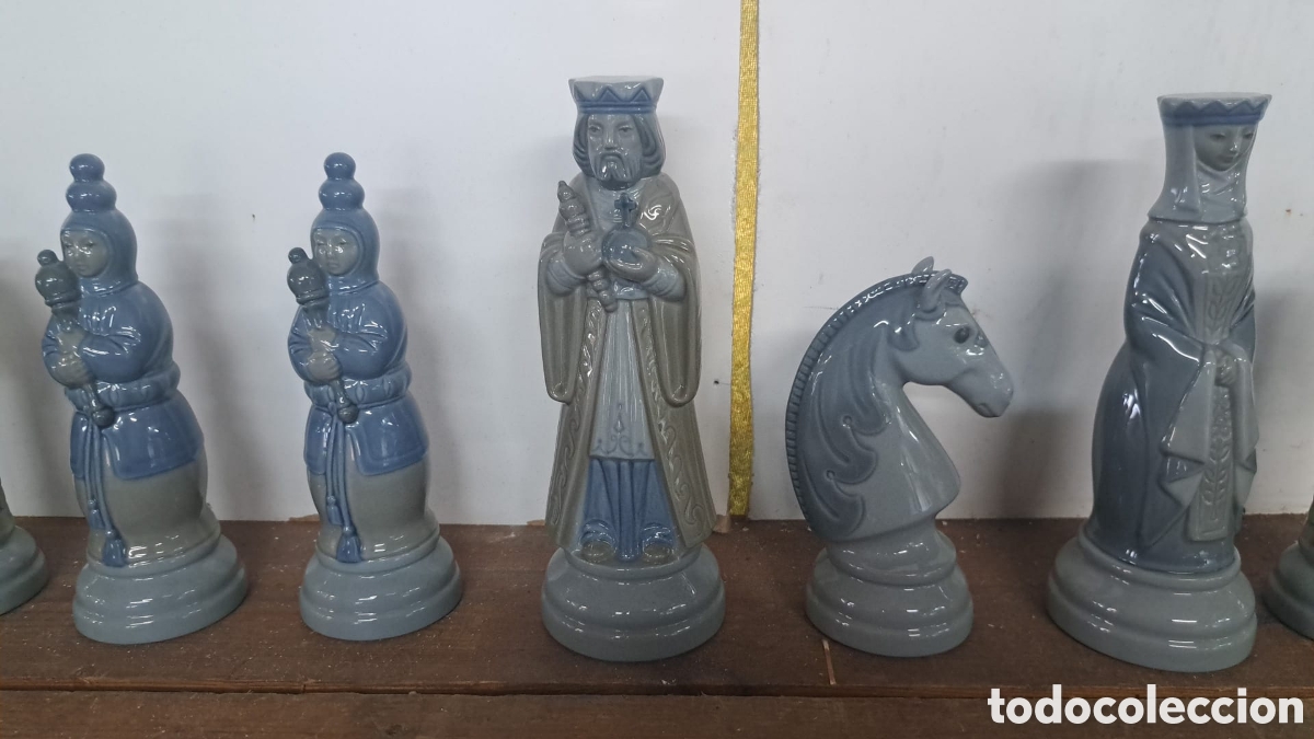 Antiques: Ajedrez de Lladro COMPLETO 32 PIEZAS