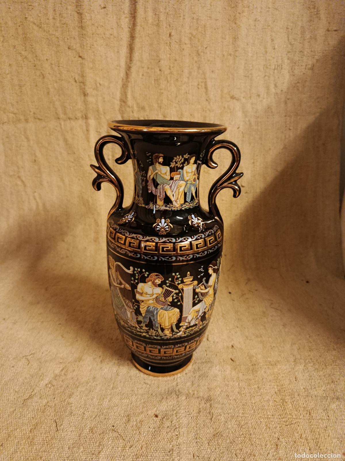 Antig&uuml;edades: jarron griego de porcelana