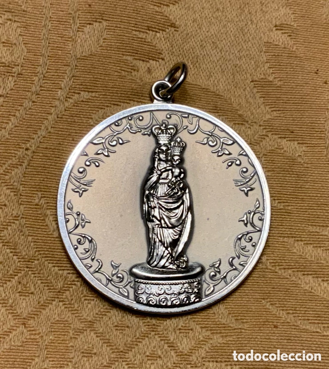 Antig&uuml;edades: MEDALLA VIRGEN DEL PILAR 4 CM - Foto 3