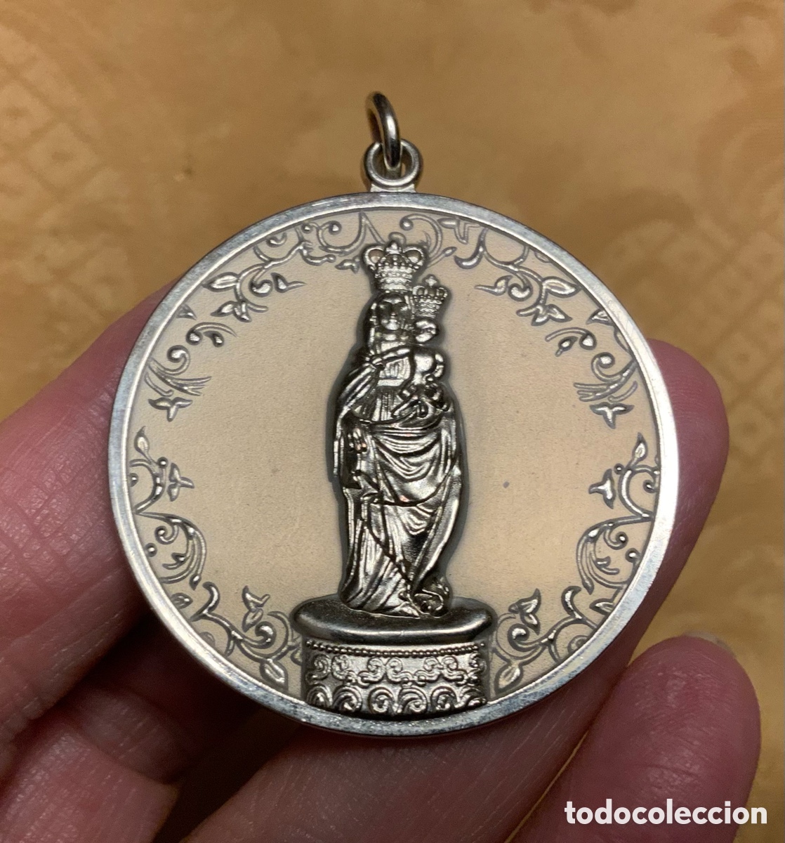 Antig&uuml;edades: MEDALLA VIRGEN DEL PILAR 4 CM - Foto 4