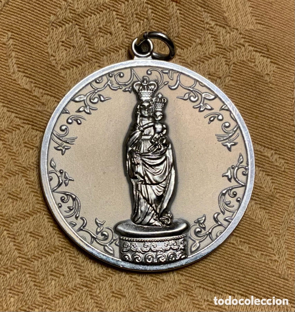 Antig&uuml;edades: MEDALLA VIRGEN DEL PILAR 4 CM - Foto 6