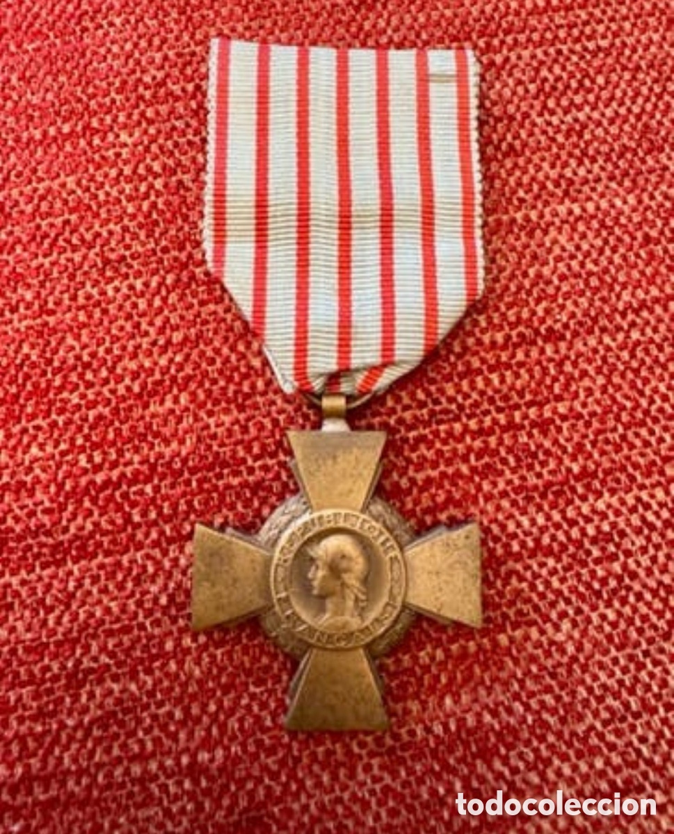 Antig&uuml;edades: MEDALLA MILITAR DEL COMBATIENTE PRIMERA GUERRA MUNDIAL 1914-18 FRANCIA