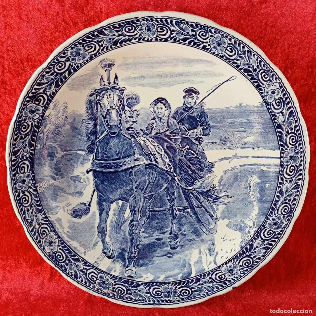 Antiquit&eacute;s: PLATO DE DELFT - BY BOCH - HOLLAND - HOLANDA - DELFTS - 39 CM / 3732-2