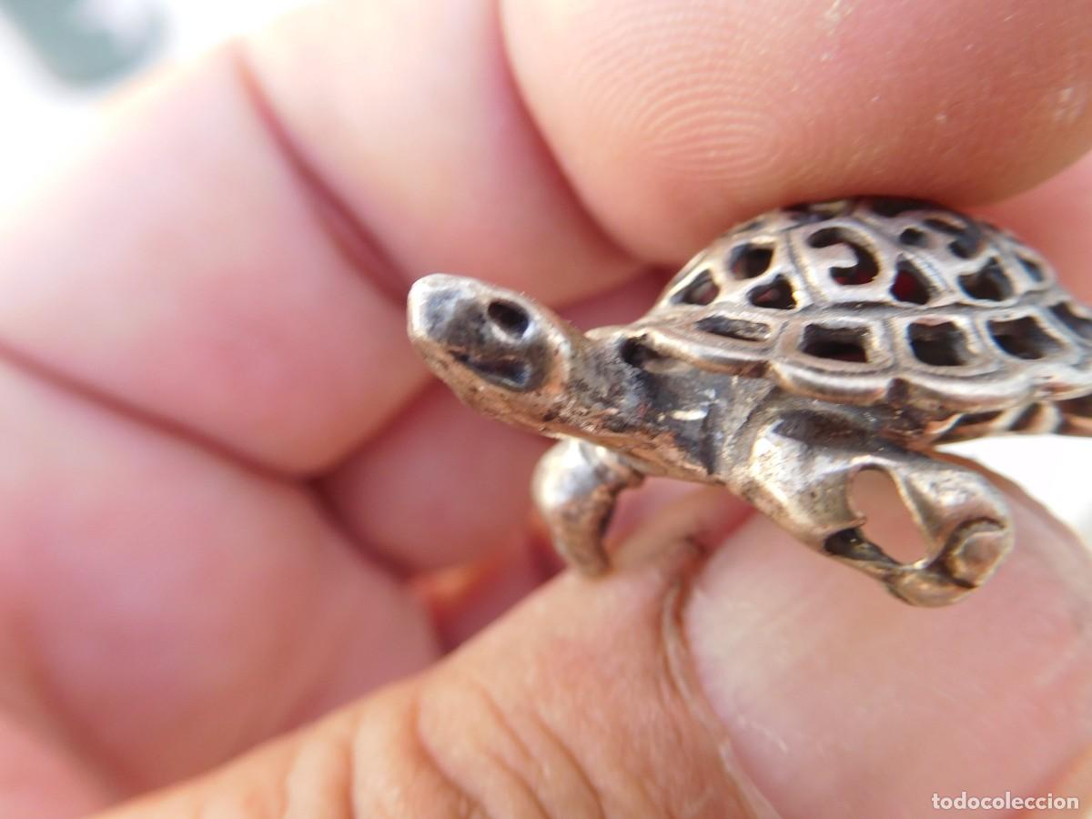 Antig&uuml;edades: Tortuga calada de plata marca Arpa - Foto 6