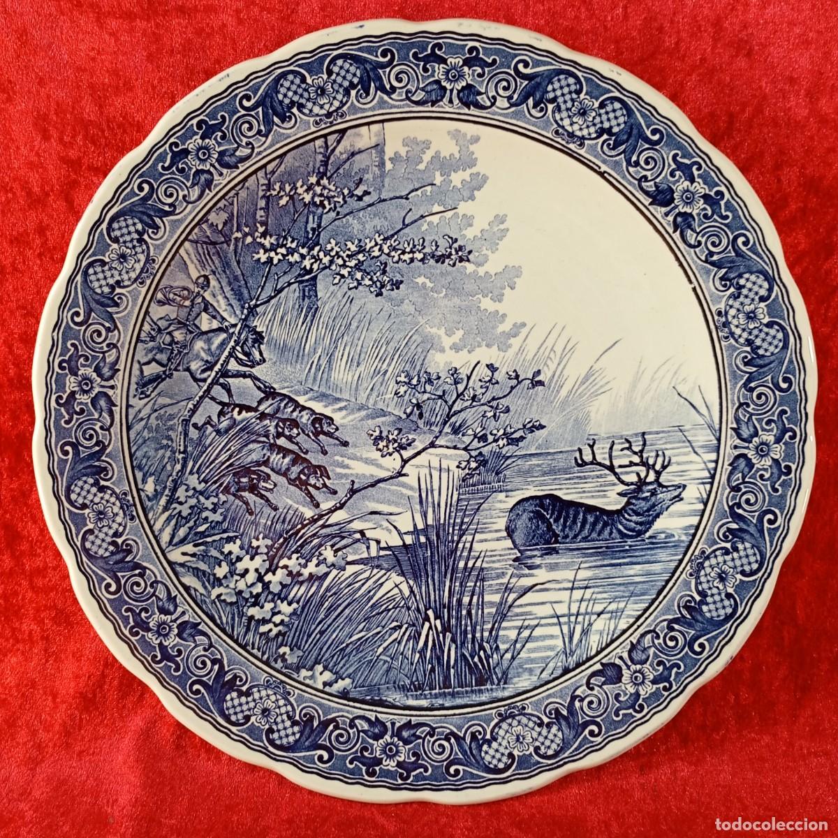 Antig&uuml;edades: PLATO DE DELFT - HOLLAND - HOLANDA - DELFTS - BY BOCH - ROYAL SPHINX - 30,5 CM / 3732-9